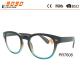 2018 fashion plastic reading glasses ,AClens and plastic hinge,metal decorate in the frame