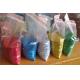 PET blue color hexagon glitter pigment for cosmetic products and christmas gift