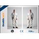 Type 5 6 Disposable Protective Coveralls / Disposable Clean Room Suits CE Certificate
