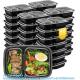 Microwave Safe,Extra Large &Thick Food Storage Containers With Lids,Durable Bento Boxes, Stackable,Dishwasher