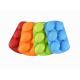 6 Holes Silicone Easter Egg Mould , Colorful Silicone Cake Molds  For Kitchen