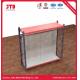 4 Layer Supermarket Display Shelving Perforated Back Panel With Hooks