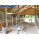 Indoor Shelfter Roof European Horse Stables Bamboo Wood Filling