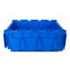 Attached Lid Crate Tote Plastic Moving Crate Transport Solid Box OEM ODM Acceptable
