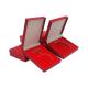 Leatherette Wrapped Coin Storage Case War Medal Presentation Boxes 70*80*40MM