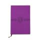 Purple Soft Cover Pocket Notebook PU Leather Material With 100 Gsm Cream Pages