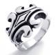 Tagor Jewelry Super Fashion 316L Stainless Steel Casting Rings Collection PXR032