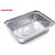 Recycled Aluminium Foil Food Container Rectangular Aluminum Tray OEM