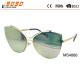 Hot Sale Mirrored Metal Sunglasses , UV 400 protection lens,suitable for women and men