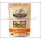 Brown kraft paper bag, stand up pouch with zipper resealable for food