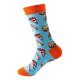 Valentines Day Gifts Regular Style Knitted Mens Dress Socks with Happy Funny Patterns