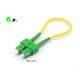 SC - SC Optical Fiber Patch Cable LSZH Duplex Collocated With SC/UPC Interface Transceiver