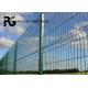2m Galvanized Wire V Mesh Security Fencing With Peach Post