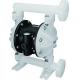 Plastic Air Driven Double Diaphragm Pump For High Temperature Liquid