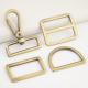 High Grade Brushed Bronze D Ring Metal Bag Accessories 38mm Square Ring for Lanyard Hook
