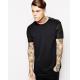 zip tee fashion style t shirts with shoulder zip detail and woven sleeve skater fit