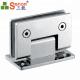 SS316 Glass Shower Door Hinges 90 Degree Wall To Glass Double Side Bathroom Clamp