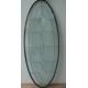 low price oval decorative glass panel with zinc  caming