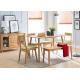 Commercial Dining Room Oak Solid Wood Bench Practical Environment - Friendly