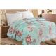 100% Polyester Soft Quilt Blanket Comfortable Floral Printed For Bed / Sofa Throws
