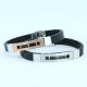 Factory Direct Stainless Steel High Quality Silicone Bracelet Bangle LBI56