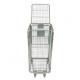 Zinc Plated Lockable Storage Cage , Wire Mesh Security Cage With Top Lip