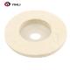 100*16mm Abrasive Wool Felt Polishing Pad Plastic Backing For Grinder