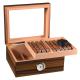 Humidity Controlled Cigar Packaging Box Rigid Wood / Paperboard Customizable