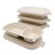 100 Biodegradable Packing Sugarcane Clamshell Food Container Disposable