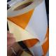 White And Orange Reflective Tape Sheets , Retro Reflective  Stickers 1.24m*45.7m / roll