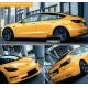 Metallic Maple Leaf Yellow Gloss Car Vinyl Wrap Keep Paint Away From Scratches