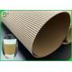 Recycled 2ply 3ply brown corrugated paperboard for coffee sleeve custom printed
