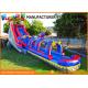 Silk Printing Commercial Banzai Inflatable Water Slides For Outdoor Entertainment