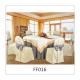 Hot sale good quality fashion white popular round dining table covers used for restaurant
