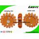 Rechargeable Amber Led Road Flares Emergency Disc , Super Bright Durable Flashing Warning Beacon