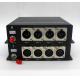 Multimode 4 channles 3-pin XRL banlanced audio to fiber converter,FC/ST/SC Optional,0-1KM