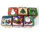 Rustproof Cookie Small Christmas Tins With Lids Thickened Lightweight