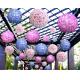 Simulated Topiary Fake Flower Balls Pendant Decoration For Exhibition Hall