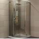 Indoor Aluminium Shower Cubicles Sliding Door Sanding / Clear Surface