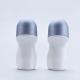 Unique Shape Refillable Rollerball Bottle Gray Cap White Body