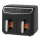Smart 2400W Air Fryer Double With Visible Transparent Window 9L Digital Two Zone Technology