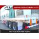 Steel Flatbed Container Trailer ABS Brake System 40 Feet / 20 Feet Size