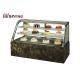 Air Cooling Cake Display Case Commercial Double Curved Chiller