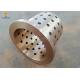 Oil Free Round Linear Graphite Flanged Copper Slide Bearing Cone Crusher Components