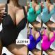 Abrasion Resistance Ladies One Piece Swimsuit Solid Color Womens 1 Piece Swimwear