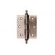 3 Flat Furniture Door Hinges , Iron Steel Inside Hinges For Kitchen Cabinets