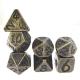 Mini RPG Dice DND RPG Dice Set Durable For Dungeons And Dragons Polyhedral Aurichalceous