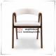 Hotel Banquete Seating chair Classical design by Ash wood and White PU leather cushion