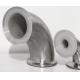 SS304 PFA Pipe Fittings 90 Degree Tri Clamp Fittings For Pharmaceutical Industry