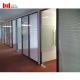 6063 Aluminum Partition Wall Frosted Fixed Glass Partition With Blind